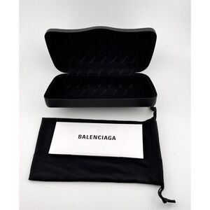 Balenciaga Leather Sunglasses Eyeglass Case w Dust Bag & Card